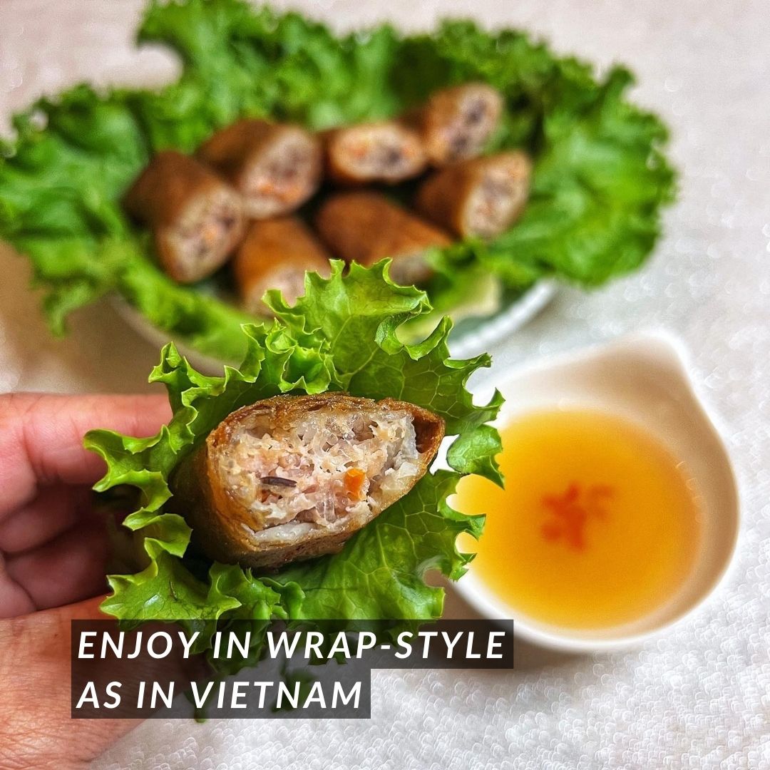 A. Vietnamese Chicken Spring Rolls 6 Pieces: Mild (Halal)