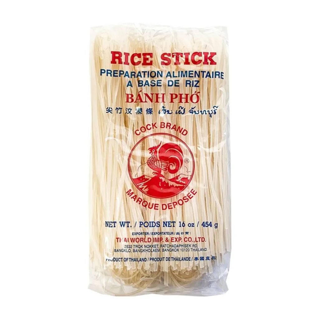 G. Pad Thai Noodle | Pho Noodle | Rice Stick Noodles 454g (Halal, Vegan)