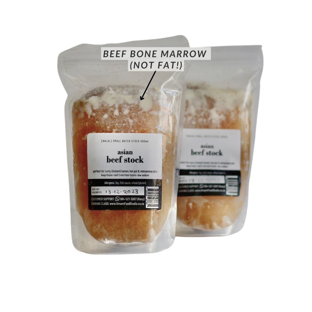 F. Frozen Asian Beef Stock | Beef Bone Broth 500ml (Halal)
