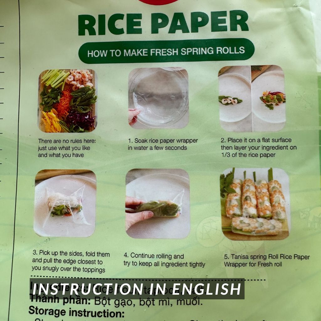Rice Paper Wrapper (Halal, Vegan, Gluten-Free): 20 or 50 Sheets - Umami ...