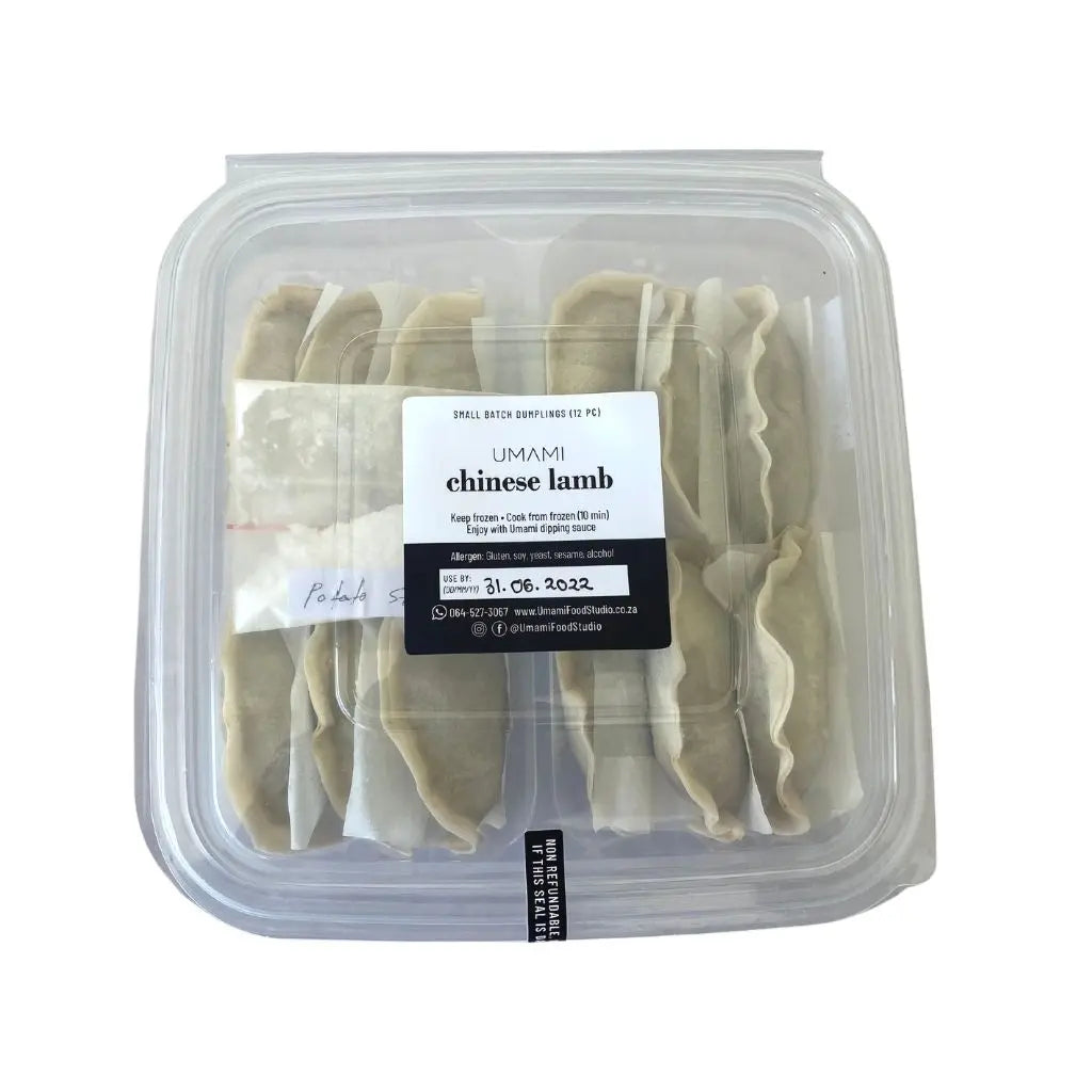 A. Chinese Lamb Dumplings 12 Pcs (Halal): delivering to JHB  north/central & PTA only_Dumplings