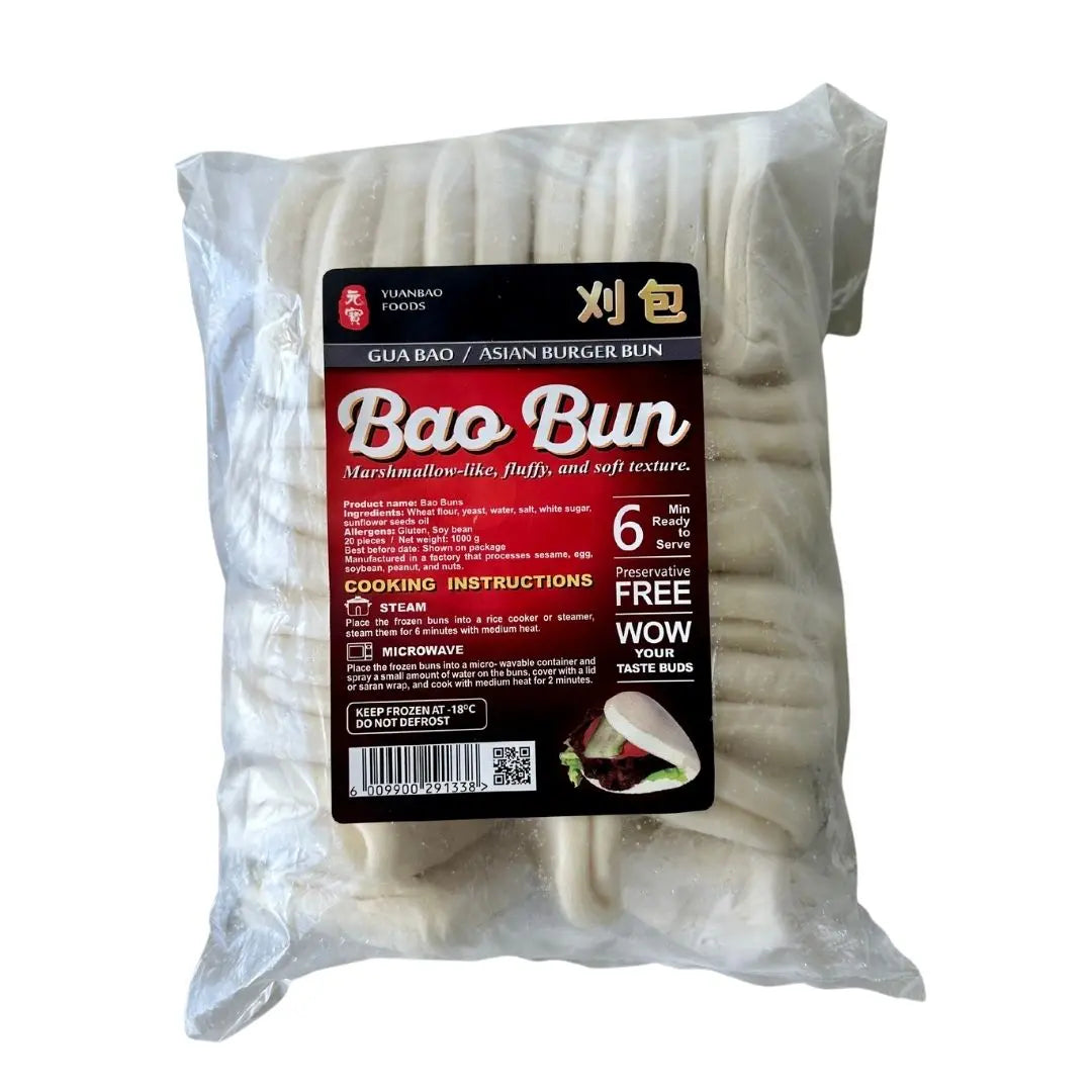 A. Frozen Bao Buns 8.5cm, 20 Pieces (Halal, Vegan): delivering to JHB & PTA only_Frozen Food