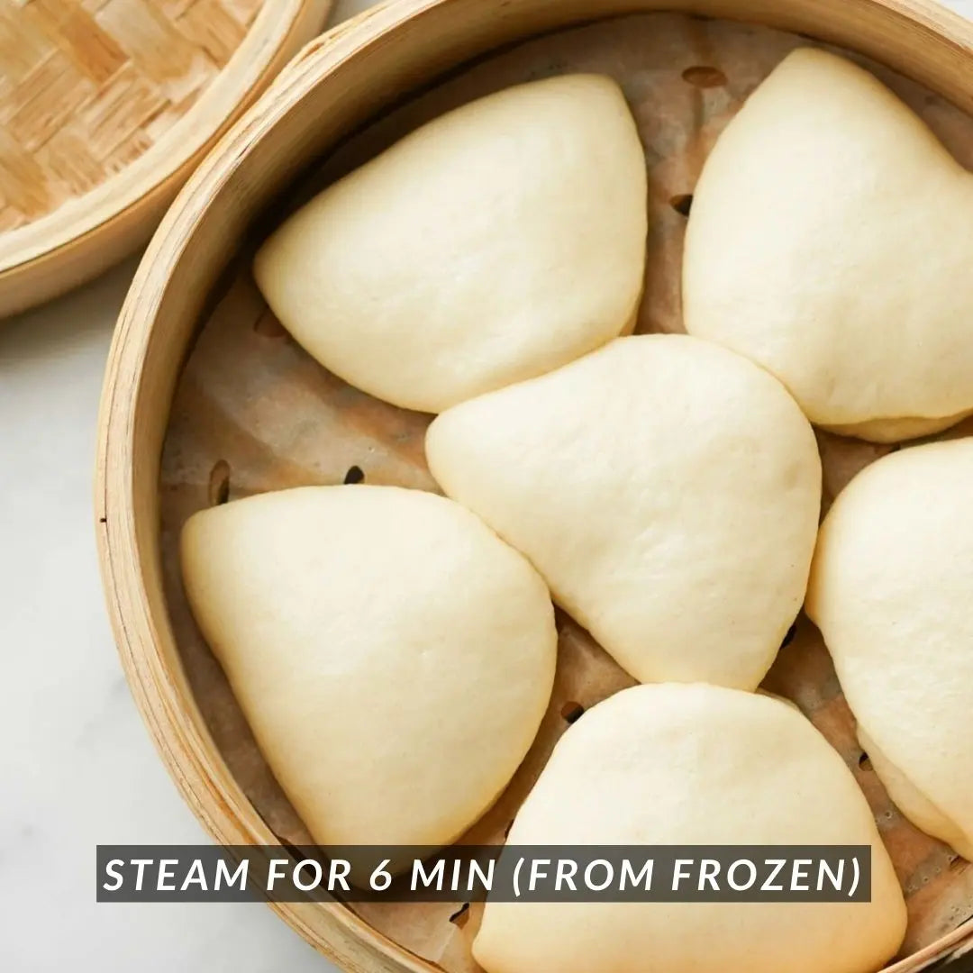 A. Frozen Bao Buns 8.5cm, 20 Pieces (Halal, Vegan): delivering to JHB & PTA only_Frozen Food