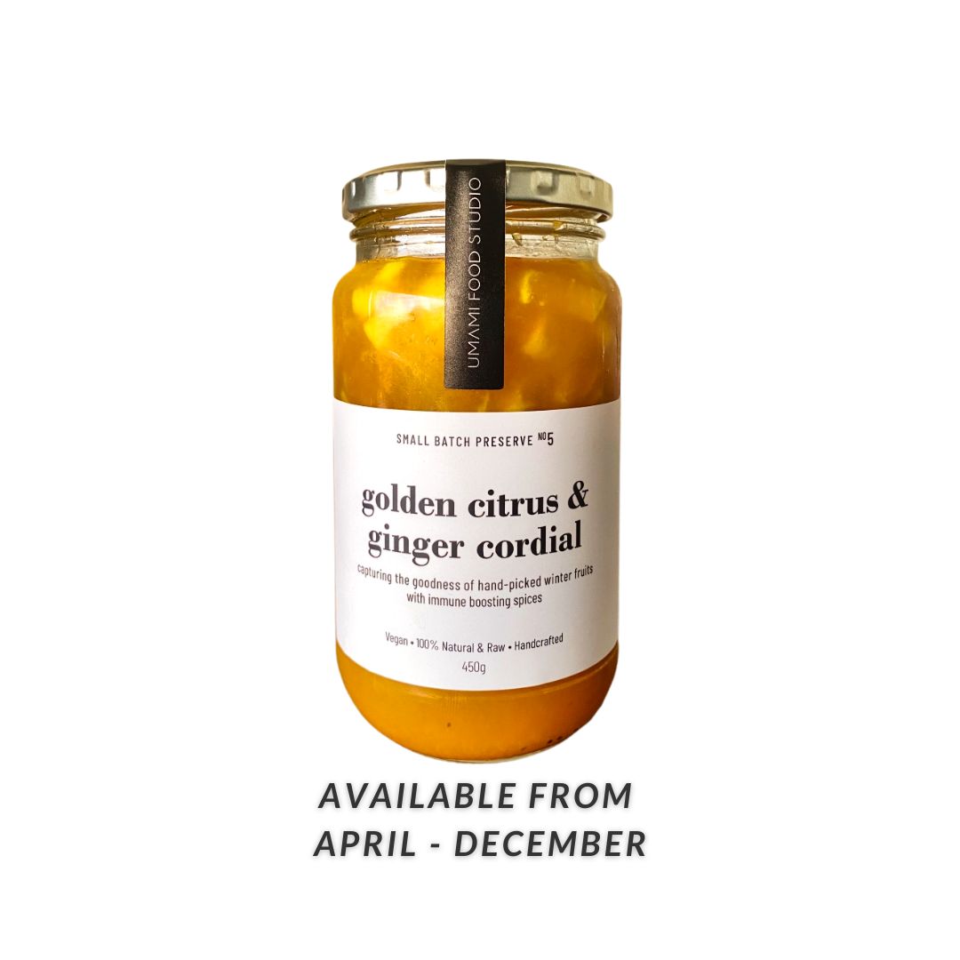 B. Citrus Ginger Turmeric Cordial 450g (Halal, Vegan): Winter Edition, Limited Quantity