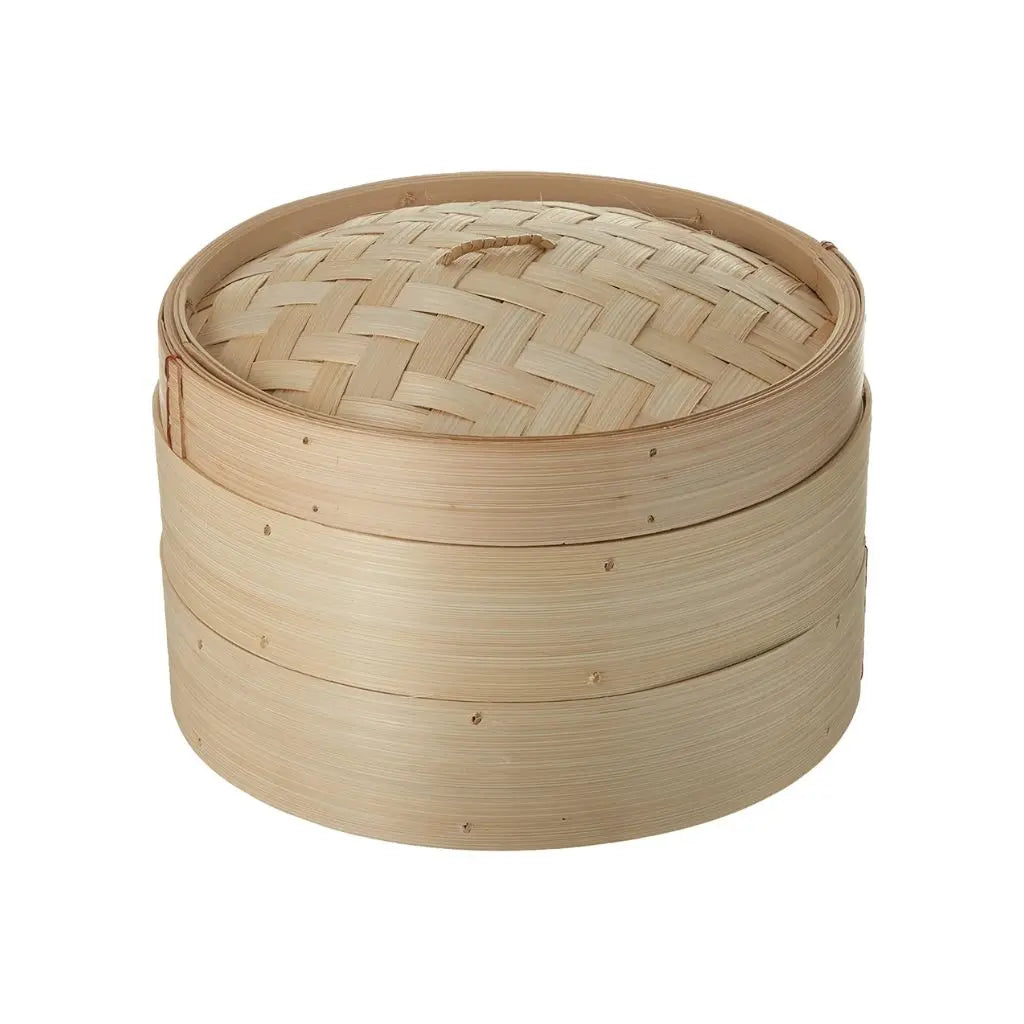 H. Bamboo Steamer (2-Tier): 20cm, 25cm or 30cm_Kitchen Tools