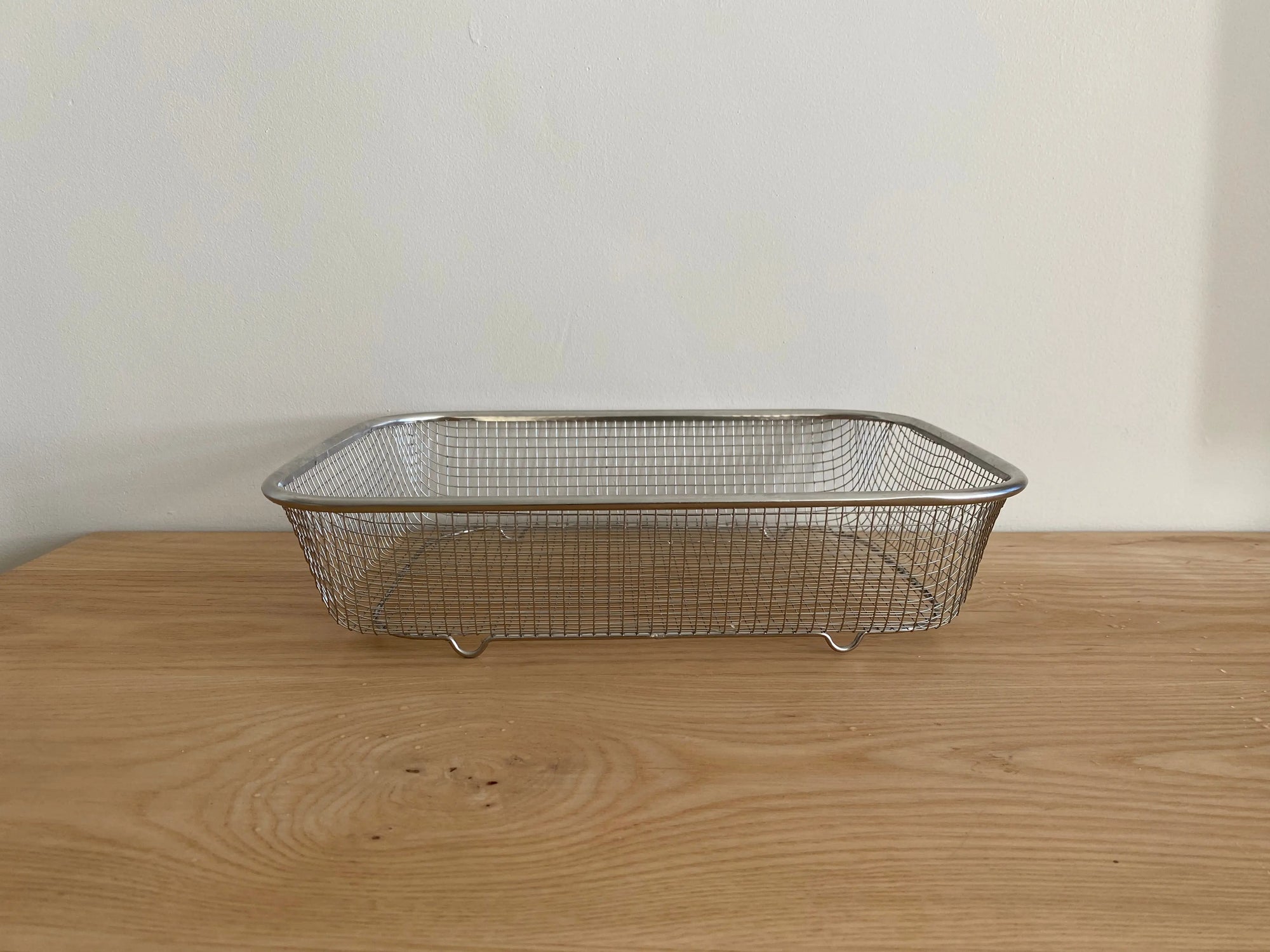 H. Multi-use Kitchen Basket, Stainless Steel (35 x 26 x 8cm)_Kitchen Tools