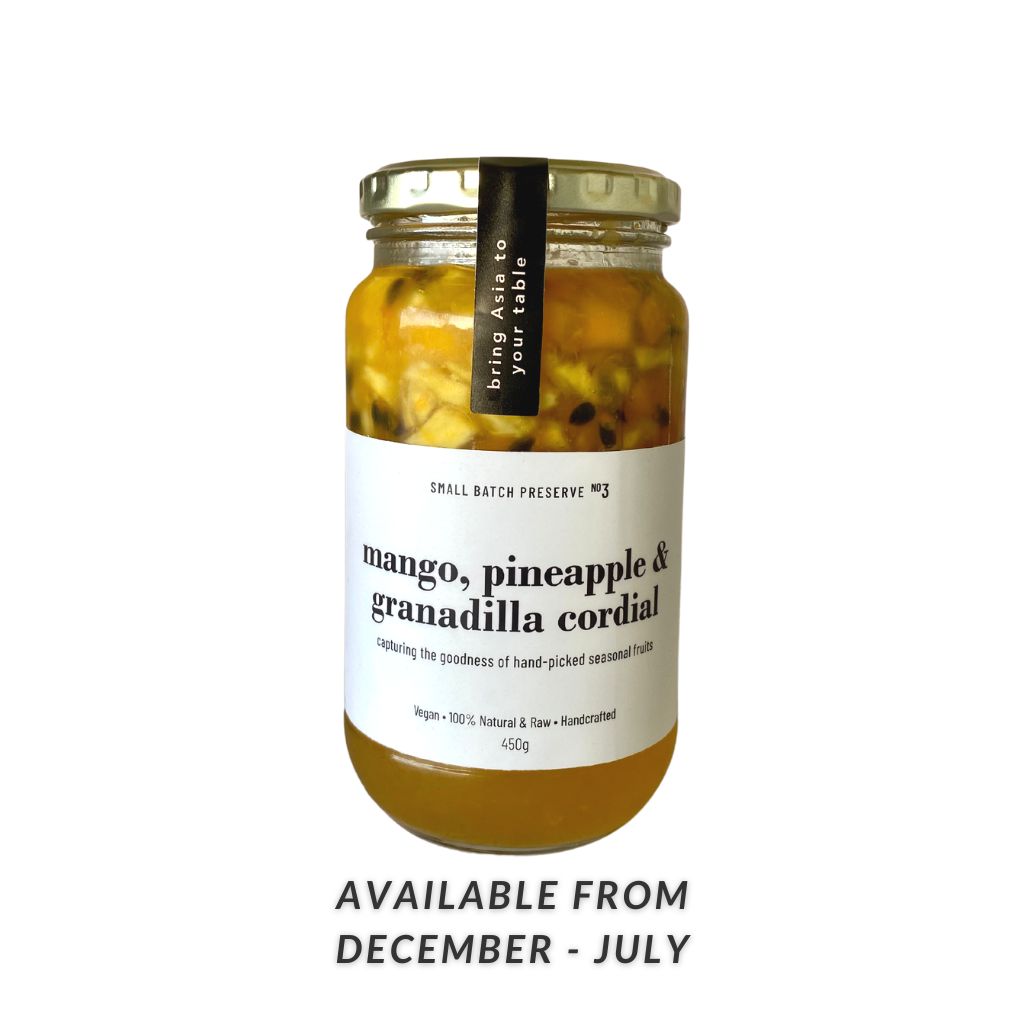 B. Mango Pineapple Cordial 450g (Halal, Vegan): Special Summer Edition
