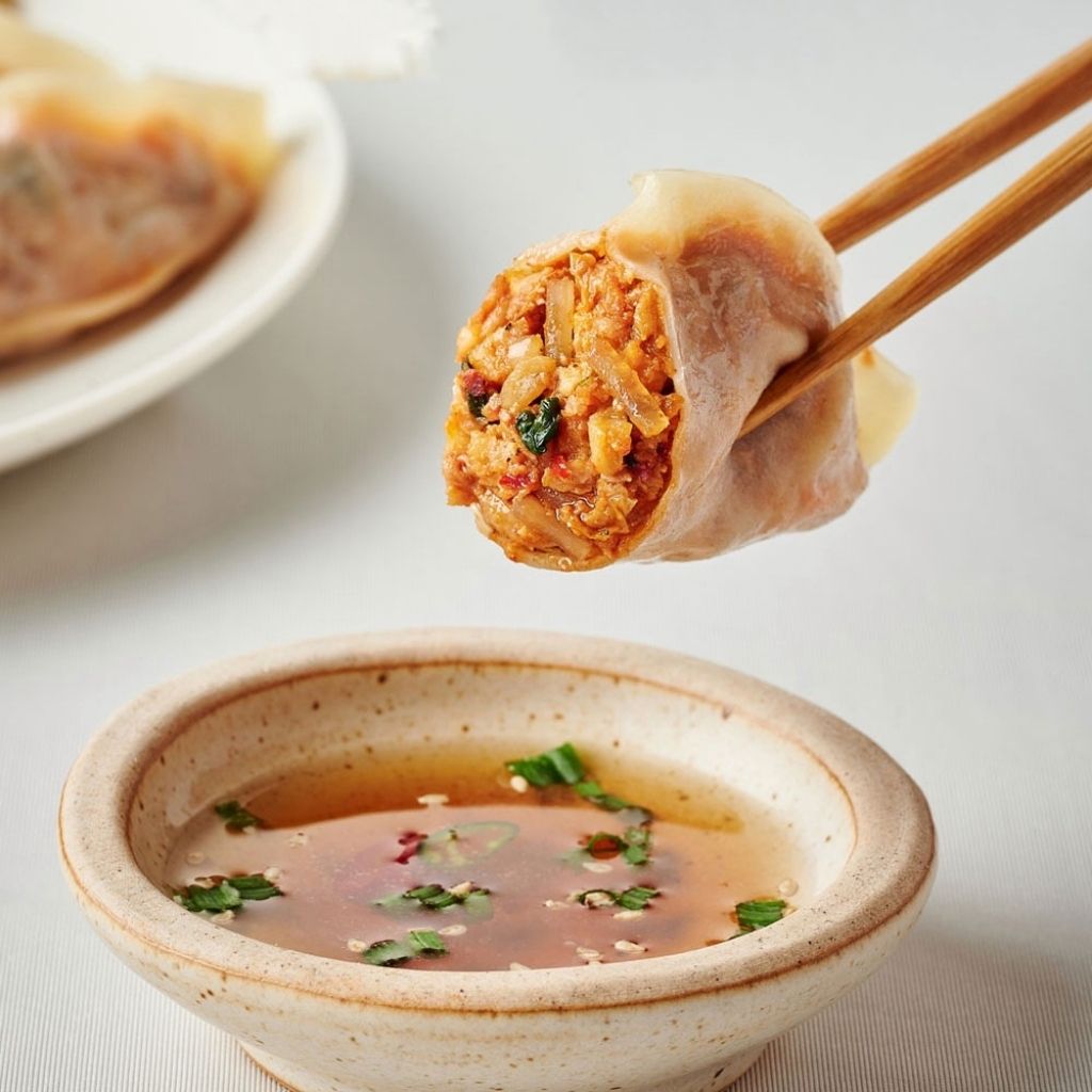 A. Kimchi Chicken Dumplings 12 Pc (Halal)